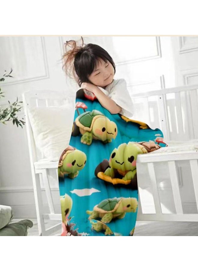 عام بطانية رقيقة من الفانيلا الكرتونية للأطفال والرضع (دافئة ومريحة، ومناسبة للنوم والألعاب) 70 سم * 100 سم - Image 3