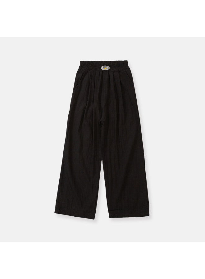Bumblebee Girls' Mosquito-repellent Pants Thin Summer Kids' Wear Ice Silk Wide-leg Trousers Girls' Long Pants Big Kids' Yamamoto Straight Pants - Image 4