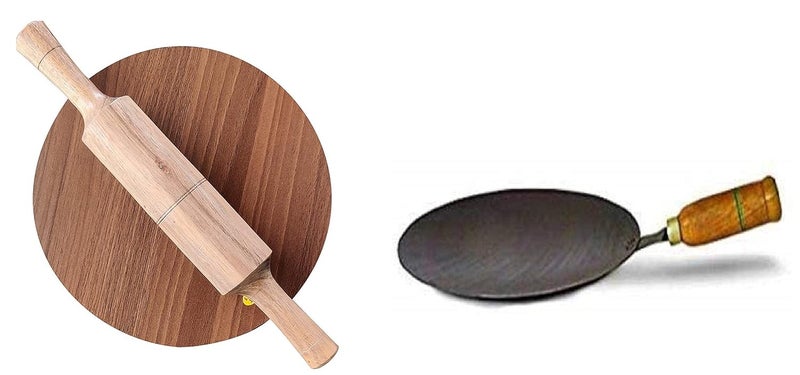 RJ kitchenware Store طقم أدوات المطبخ RJ شاكلا بيلان طاوة مصنوعة يدويًا من الحديد لوح خالي من المواد الكيميائية 12 بوصة بيلان عبوة من 3 - Image 1