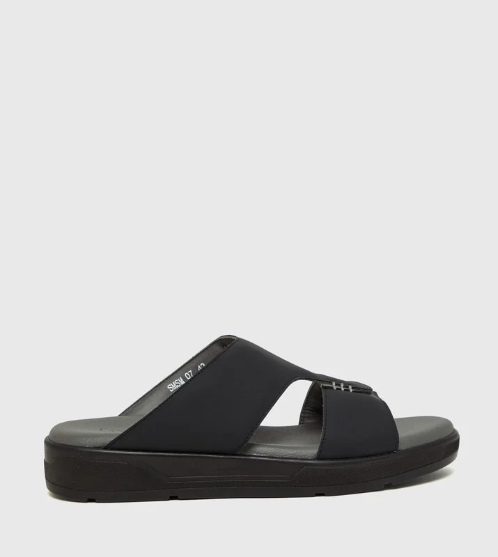Steve Madden Black Men's Comfort Sandals