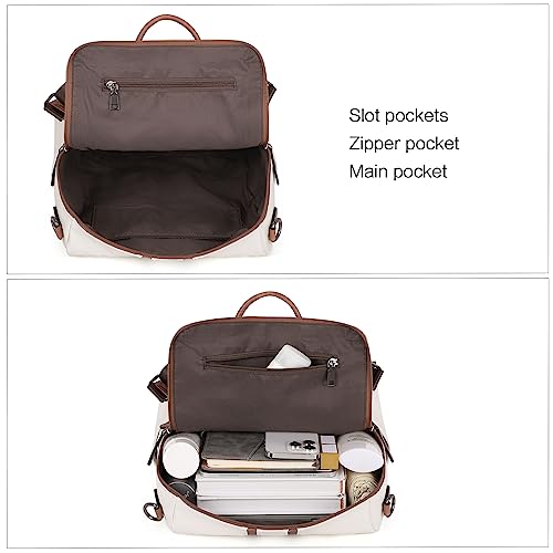 CLUCI Backpack Purse for Women Leather Backpack Convertible Large Travel Ladies Fashion Casual Shoulder Bag - Image 4