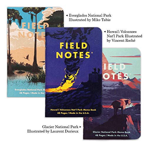 Field Notes: National Parks Series (Series F - Glacier, Hawai'I Volcanoes, Everglades) - Graph Paper Memo Book 3-Pack - 3.5 x 5.5 Inch - Image 5