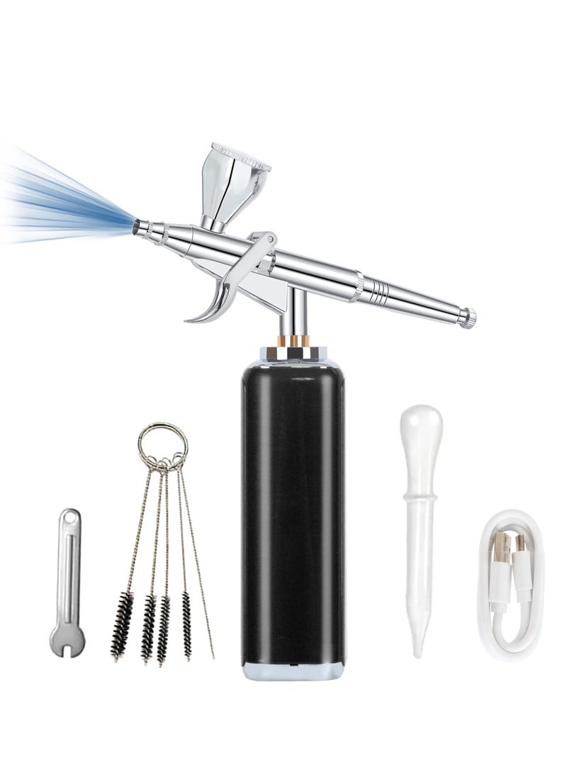 Arabest Airbrush Kit, Wireless Portable Airbrush Compressor, Rechargeable Cordless Airbrush, Mini Air Brush, Handheld Airbrush  for Barber, Model Painting, Nail Art, Makeup  - Image 1