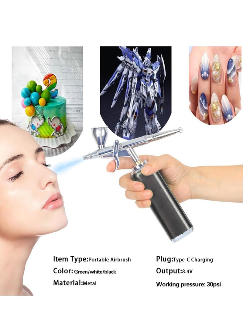 Arabest Airbrush Kit, Wireless Portable Airbrush Compressor, Rechargeable Cordless Airbrush, Mini Air Brush, Handheld Airbrush  for Barber, Model Painting, Nail Art, Makeup  - Image 4