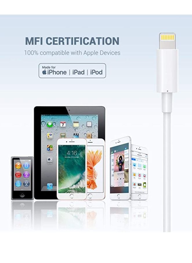 iPhone Charger Cable - Apple MFi Certified 3Pack 1M iPhone Charging Cable for iPhone SE 2020 11 Xs Max XR X 8 Plus 7 Plus 6 Plus 5s SE iPad Pro and More - Image 4