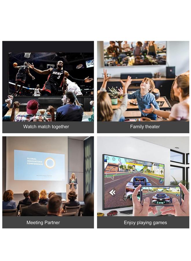بروماس موصل HD وVGA متوافق مع iPhone 15 ومعظم الأجهزة التي تستخدم منفذ Type-C للاتصال المباشر بدون كابل شحن - Image 3