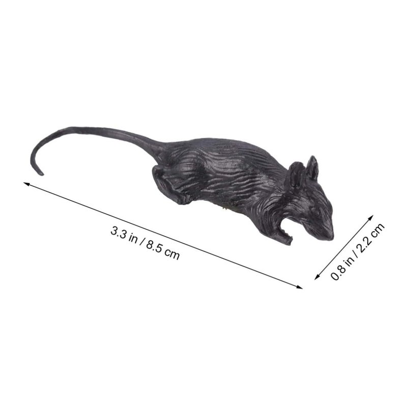 Halloween Fake Plastic Mice Set Realistic Prank Decor For Haunted House - Image 3