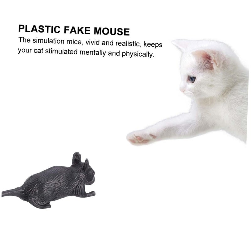 Halloween Fake Plastic Mice Set Realistic Prank Decor For Haunted House - Image 4