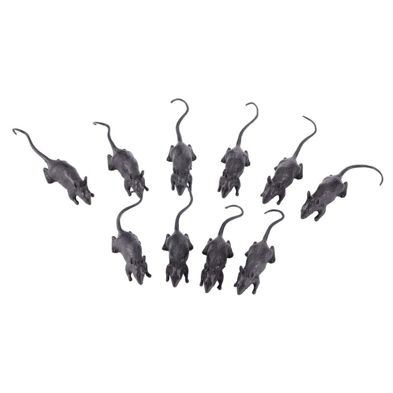 Halloween Fake Plastic Mice Set Realistic Prank Decor For Haunted House - Image 2