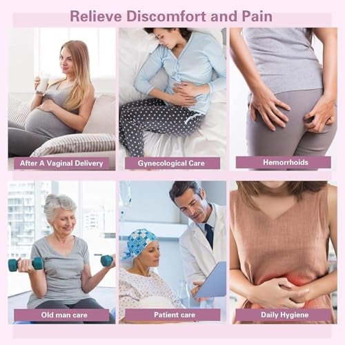 TAGPR Sitz Bath Tub for Adult Portable Foldable Piles Postpartum Essentials Fissure With Pressure Pump Pregnant Women Care Hemorrhoids Vaginal Recovery Anal Inflammation Treatment (Design 1) - Image 5