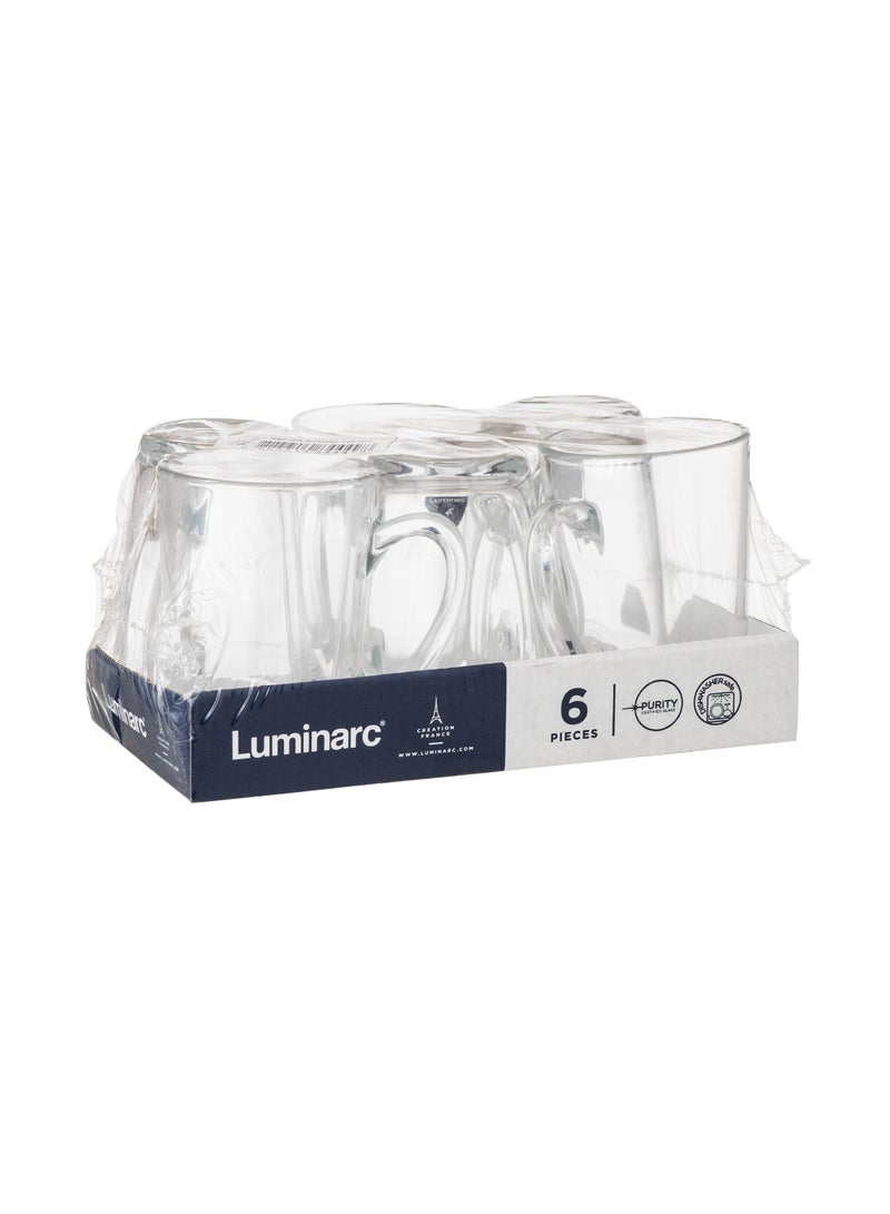 لومينارك طقم 6 فناجين شاي زجاج من لومينارك سعة 130 مل - Image 3