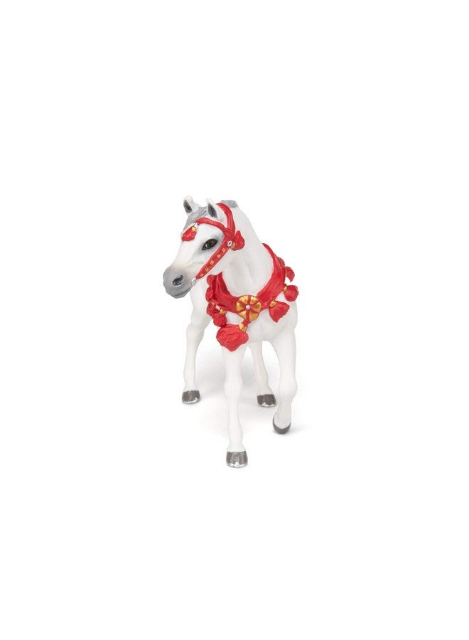 Papo Papo - Hand-Painted - Figurine - Horses,Foals and Ponies - White Arabian Horse in Parade dress-51568 - Collectible - for Children - Suitable for Boys and Girls - from 3 Years Old - Image 4
