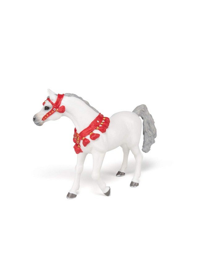 Papo Papo - Hand-Painted - Figurine - Horses,Foals and Ponies - White Arabian Horse in Parade dress-51568 - Collectible - for Children - Suitable for Boys and Girls - from 3 Years Old - Image 5