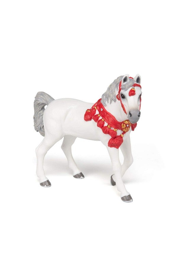 Papo Papo - Hand-Painted - Figurine - Horses,Foals and Ponies - White Arabian Horse in Parade dress-51568 - Collectible - for Children - Suitable for Boys and Girls - from 3 Years Old - Image 3