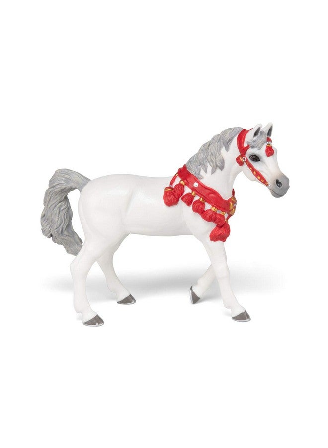 Papo Papo - Hand-Painted - Figurine - Horses,Foals and Ponies - White Arabian Horse in Parade dress-51568 - Collectible - for Children - Suitable for Boys and Girls - from 3 Years Old - Image 2