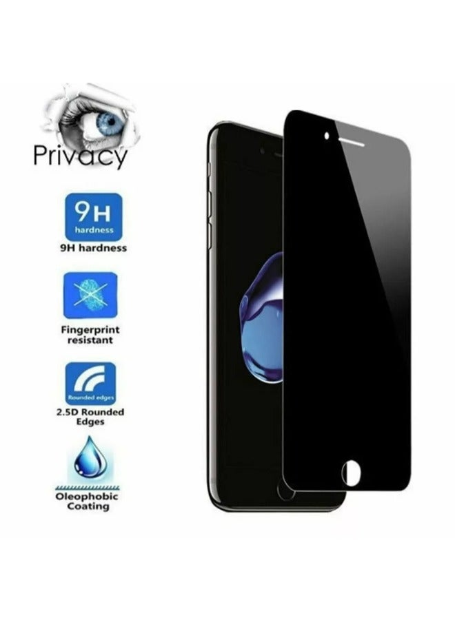 Privacy Screen Protector for iPhone 7/8 Plus, Glass 9H Hardness Tempered Glass Protector, Anti-Scratch, Anti-Spy, HD Clear, Military Grade Protection by S-TOP