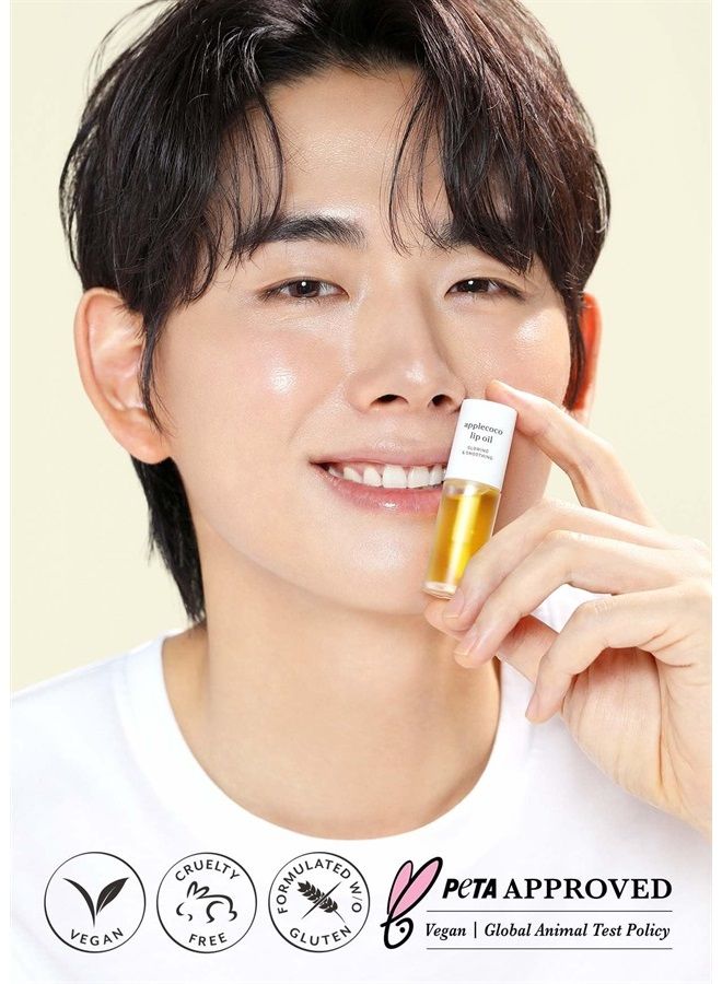 NOONI Korean Lip Oil - Applecoco | with Apple Seed Oil, Coconut Oil, Lip Stain, Softening, Moisturizing, Glowing, Revitalizing, and Tinting for Dry Lips, 0.12 Fl Oz (Clear) - Image 3