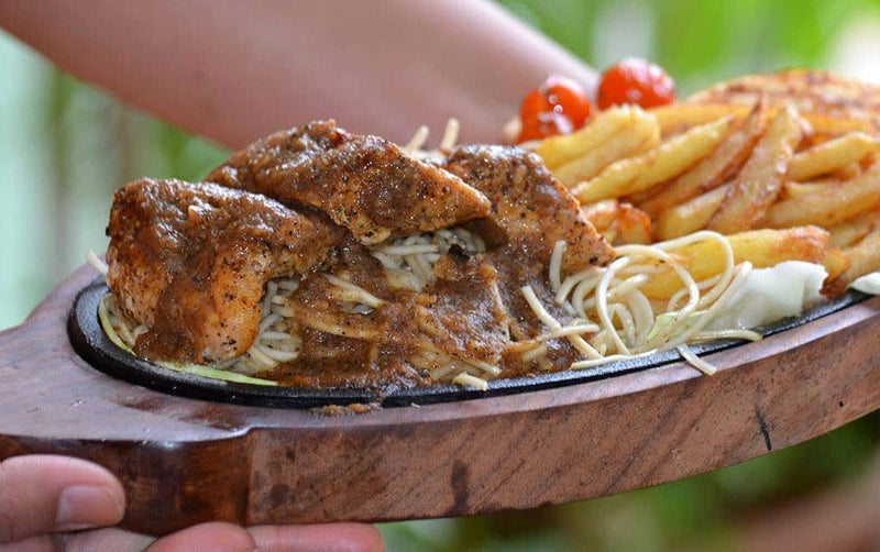 BTC INDIA Wood Sizzler Plate, Brown - Image 4