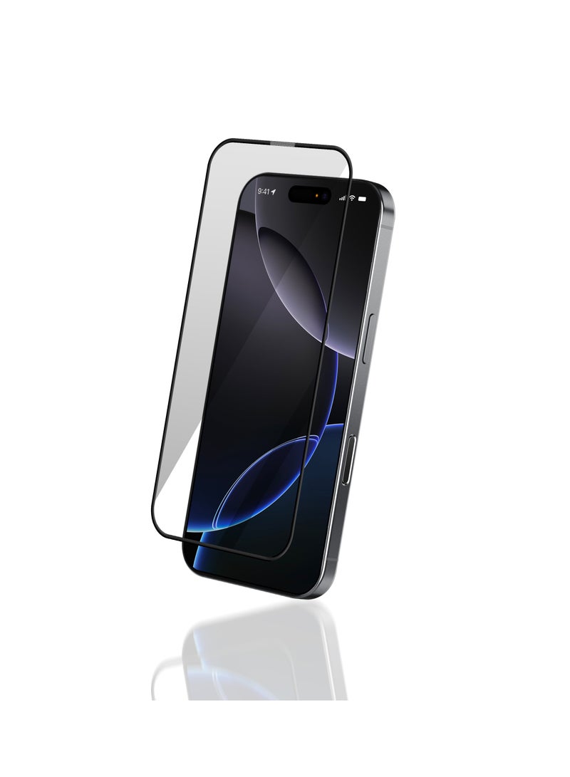 ماكسويل للالكترونيات حامي شاشة ماكسويل 3D مات للخصوصية ضد التلصص HD لجهاز iPhone 16 Pro يوفر حماية للخصوصية، مع خصائص مضادة للكهرباء الساكنة، طلاء أوليوفوب، ومقاوم للغبار. يضمن تركيبًا سهلًا وخاليًا من الفقاعات مع الحفاظ على وضوح الشاشة وأمانها. - Image 1