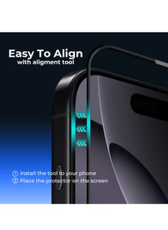 Maxwell 3D Vista Privacy Anti-Peep HD Screen Protector Compatible with iPhone 16 Pro Max Privacy Protection Anti-Static, Oleophobic Coating, Anti-Dust, Easy to Install, Non Bubble Installation - pzsku/Z8F6835445F05DD8A2446Z/45/_/1739796598/af2b8320-eb1d-48c6-835a-4cf7db3e2bd0