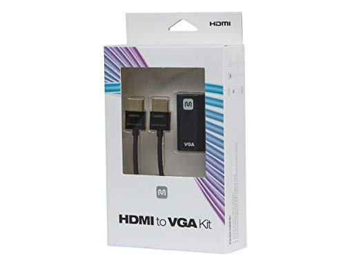 Monoprice HDMI to VGA Kit - with Ultra-Slim HDMI cable, 0.9in x 0.5in x 1.7in (23 x 12 x 42 mm), Laptop, Desktop, PC, Mac - Image 5