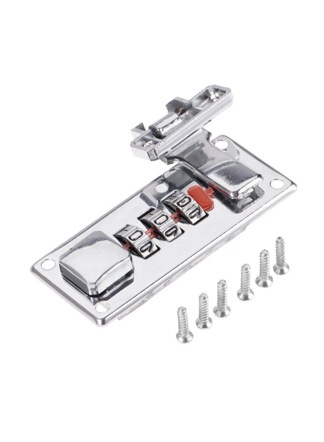 1kit Password Lock Latch Silver Coded Lock 65mm*29mm Retro Vintage Jewelry Wooden Box Gift Case Luggage suitcase chest hardware 