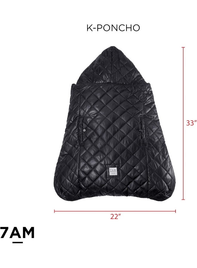 7 A.M. ONNA K Heavyweight Poncho Coat - Image 4