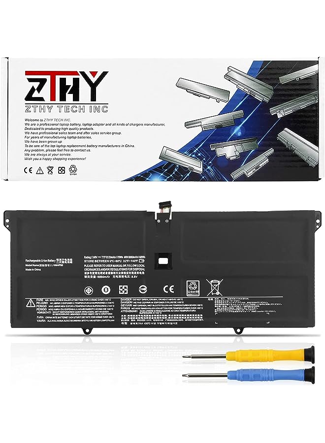 ZTHY L16M4P60 Battery Replacement For Lenovo Yoga 920 920-13Ikb 920-131Kb Glass Ideapad Flex Pro-13Ikb Yoga 6 Pro 13Ikb Series L16C4P61 5B10N01565 5B10W67249 5B10N17665 7.68V 70Wh - Image 1