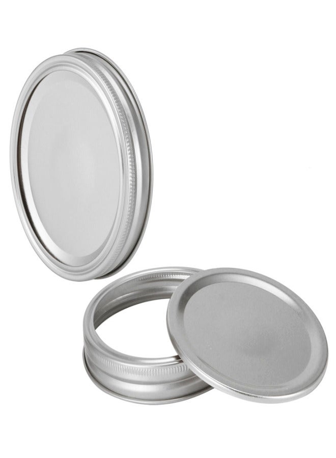 Split‑Type Glass Jar Canning Lids Round Food Container Sealing Cover Kitchen Accessory(10Pcs 86mm Silver Circular Ring+Cover Plate ) - Image 3