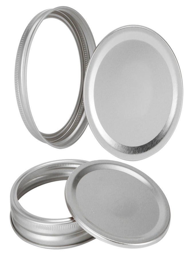 Split‑Type Glass Jar Canning Lids Round Food Container Sealing Cover Kitchen Accessory(10Pcs 86mm Silver Circular Ring+Cover Plate ) - Image 5