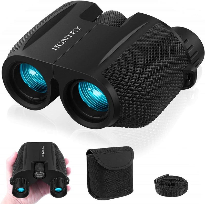 Hontry Binoculars for Adults and Kids, 10x25 Compact Binoculars for Bird Watching, Theater and Concerts, Hunting and Sport Games - Image 1