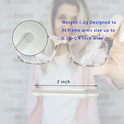 ZYYC Soft Silicone Eyeglasses Temple Tips Sleeve Retainer,Anti-Slip Elastic Comfort For Spectacle Reading Glasses Sunglasses Eyewear。（9Pairs)（3 pairs -Clear 3 pairs -Gray 3 pairs -Black） - Image 3