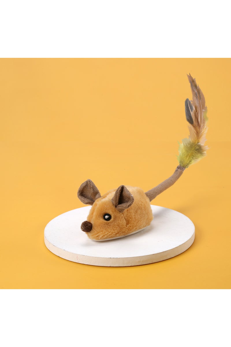 erorex Little hamster Smart Running Mouse Cat Toy Interactive Random Moving Electric Cat Teaser Toys Simula