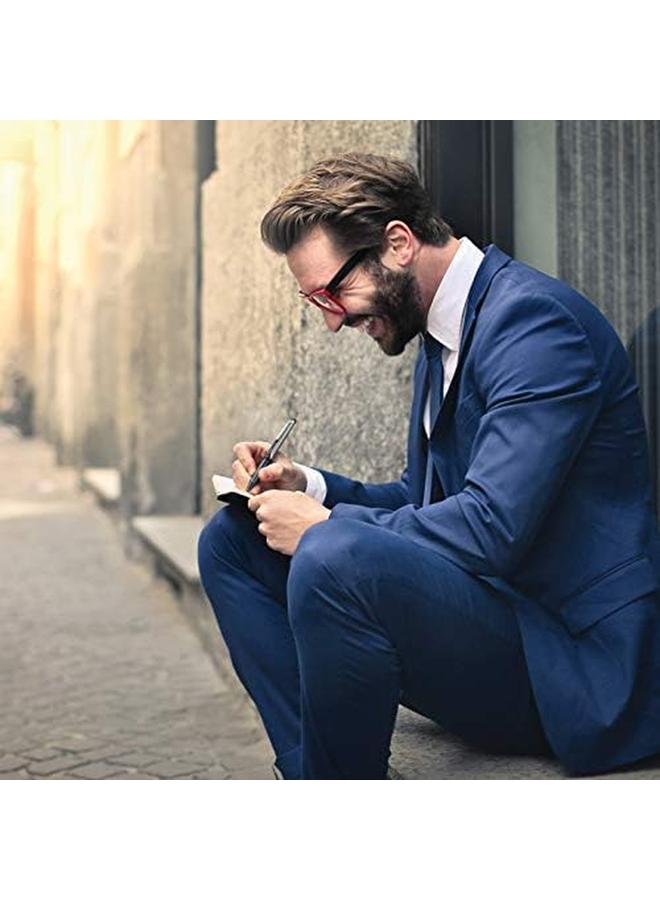 بايلوت أقلام حبر سائلة قابلة لإعادة الملء وقابلة للسحب من Precise V7 Rt ذات رأس رفيع 0.7 مم أزرق 8 عبوات 15343 - Image 3