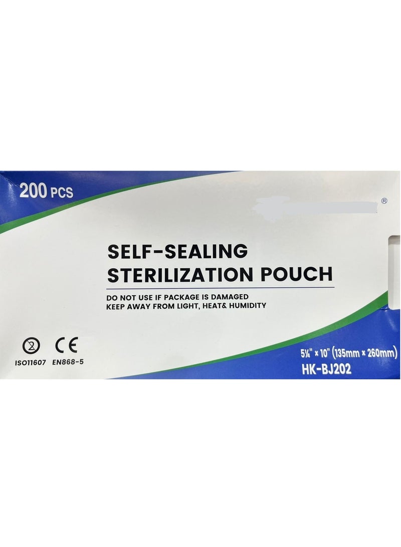 Sterilization Pouch 135mmx260mm Big (200pcs/box) - Image 1