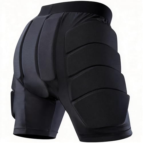 Tanden Padded Shorts Hip Impact Shorts Tailbone Protector Pad for Snowboarding Pads, Snowboard Butt Pad for Skating Ski Skateboarding Ice Figure Skating Crash Pads S - Image 1