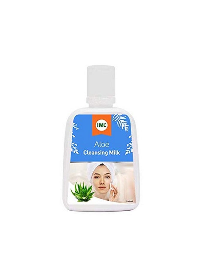 IMC IMC ALOE CLEANSING MILK (Enriched with Aloe Vera, Wheat germ Oil, Almond Oil, Orange Peel Oil) (Pack of 2) 200ml 