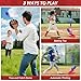 Hepoasky 3in1 Kids TBall Set for Toddlers 35 with Fixed Tee Ball Stand Baseball Launcher Toss and Catch Ball Game Outdoor Sports Toy Gift for Boys and Girls - Image 4