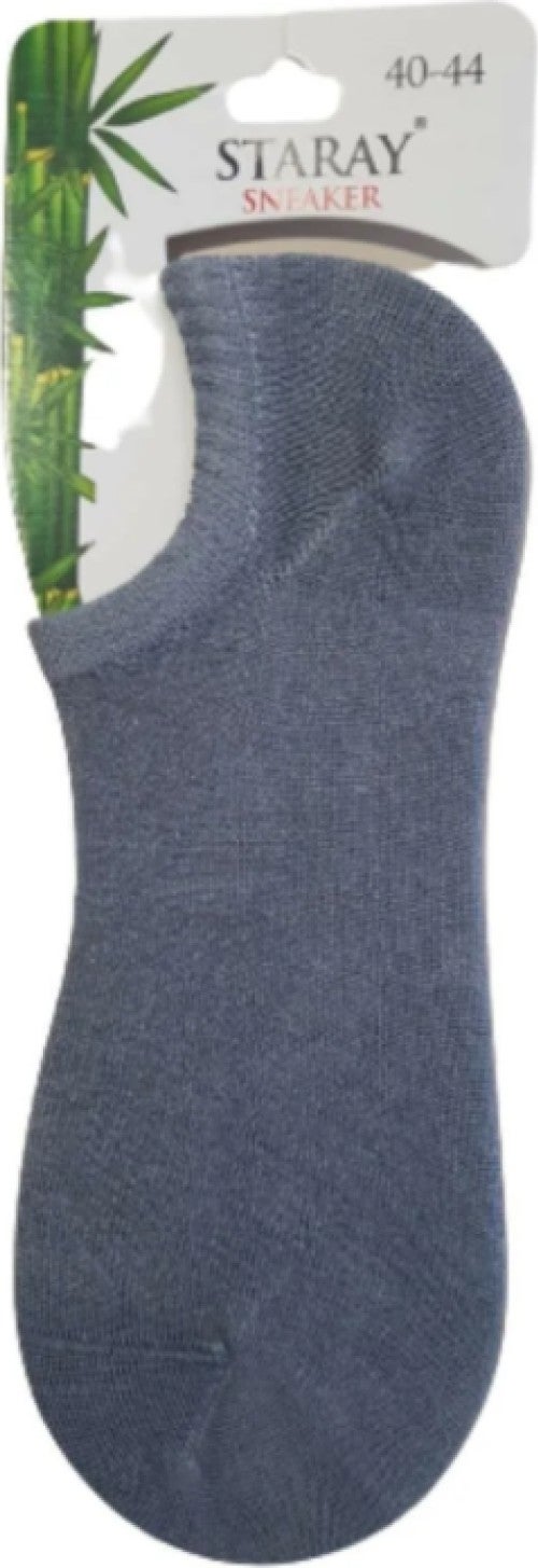 Staray 6 Pairs Gray Color Seamless Bamboo Sneaker Invisible Socks 