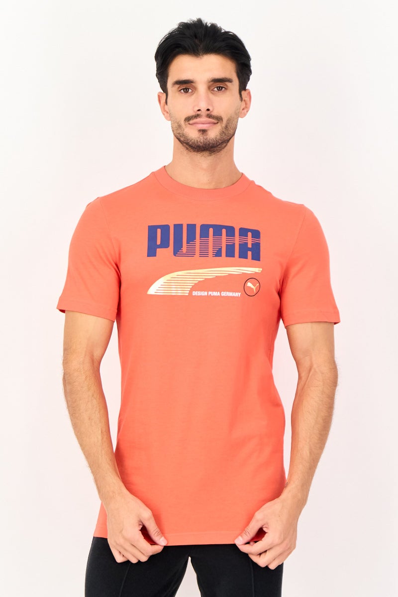 PUMA Men Sportswear Fit Short Sleeve Decor8 Outdoor T-Shirt, Red - Image 1