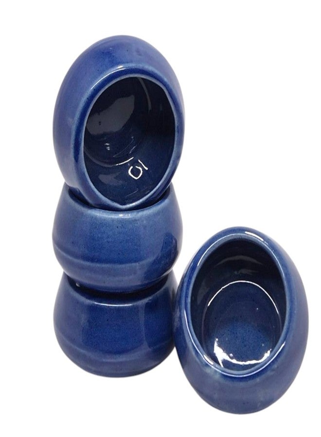 فوي دروب مجموعة فوي دروب من 6 أوعية خزفية صغيرة لتقديم الصلصة، والصلصة، والمخلل، والصلصات (أزرق) - Image 3