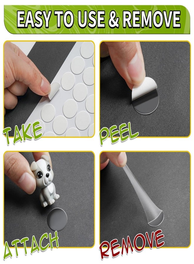 Piteno® 350Pcs Double Sided Adhesive Dots, 0.8" Clear Removable Sticky Adhesive Mounting Putty, Waterproof No Trace Dots Adhesive Putty for Poster Picture Festival Decoration Museum (20mm) - Image 3
