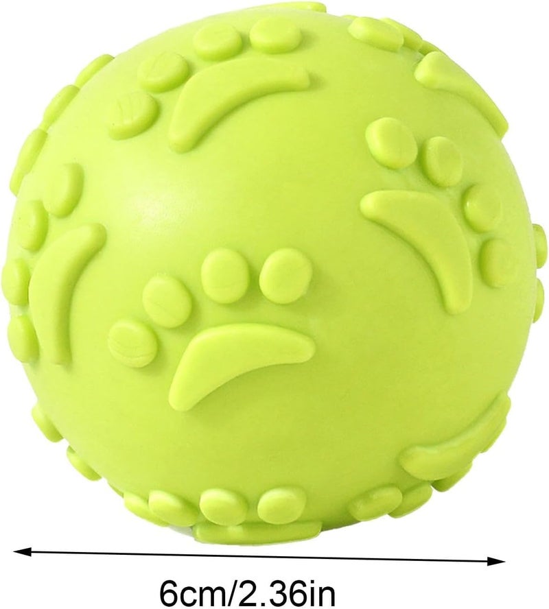 Agirav Tails Latex Rubber Squeaky Dog Chew Ball Toy (Claw Ball, 6CM) Durable + Safe Fetch Teething Dog Toy for Puppies and Small to Medium Dogs, Paw Design Helps to Clean Teeth - Image 5