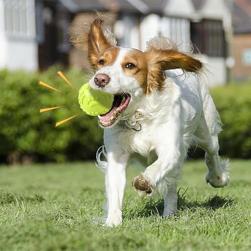 Agirav Tails Latex Rubber Squeaky Dog Chew Ball Toy (Claw Ball, 6CM) Durable + Safe Fetch Teething Dog Toy for Puppies and Small to Medium Dogs, Paw Design Helps to Clean Teeth - Image 3