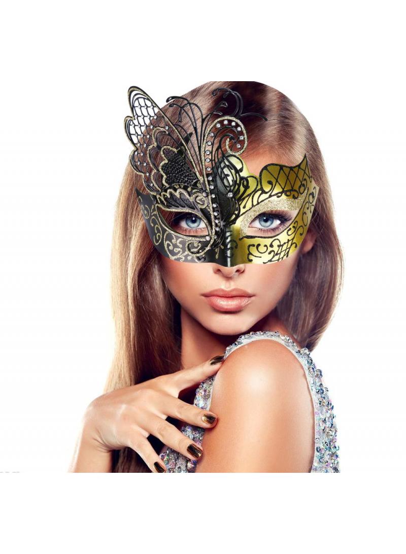 general Mysterious Venetian Couple Mask Butterfly Lady Masquerade Party Mask Evening Prom Ball Mask Bar Costumes Accessory - Image 2