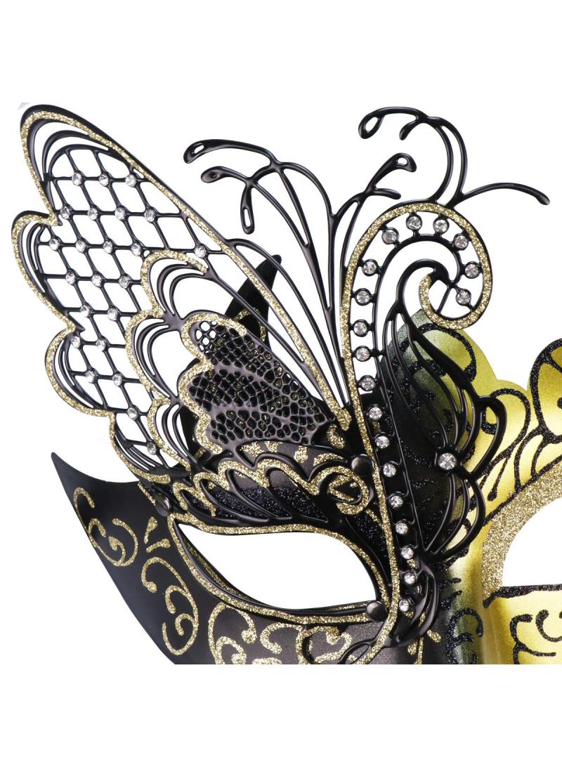 general Mysterious Venetian Couple Mask Butterfly Lady Masquerade Party Mask Evening Prom Ball Mask Bar Costumes Accessory - Image 4