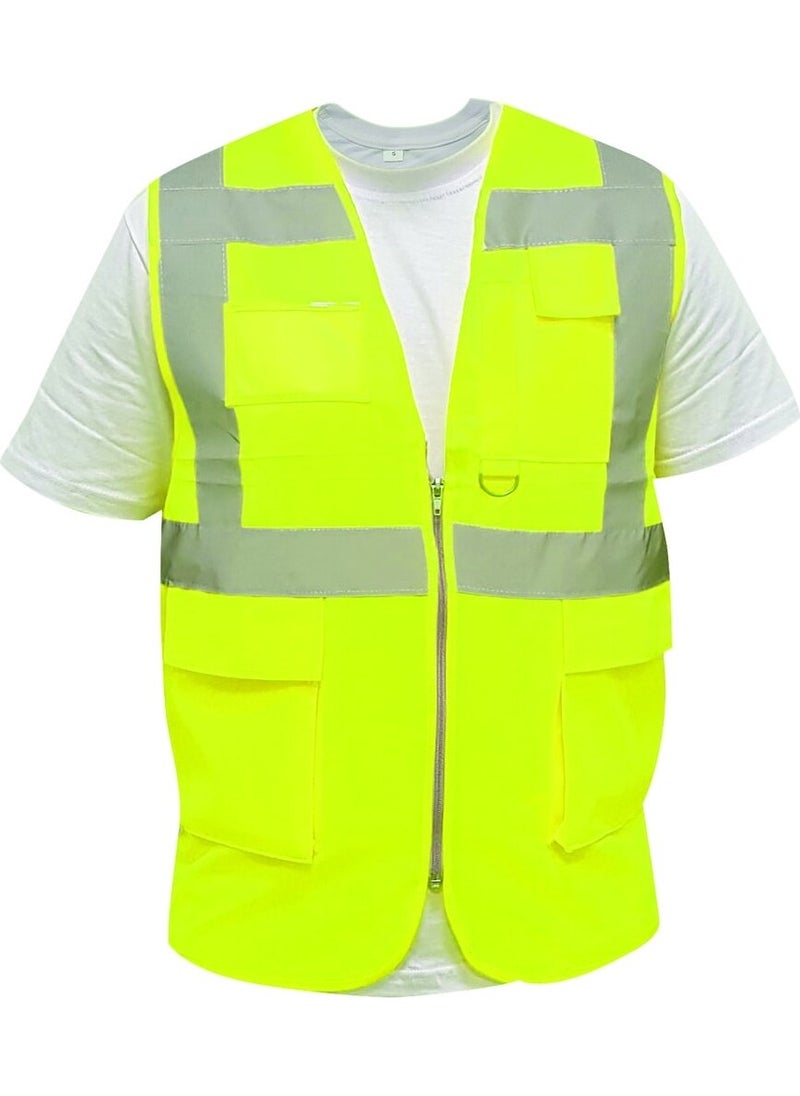 Butik Ssm Business Reflective Engineer Warning Vest Yellow  - Image 1