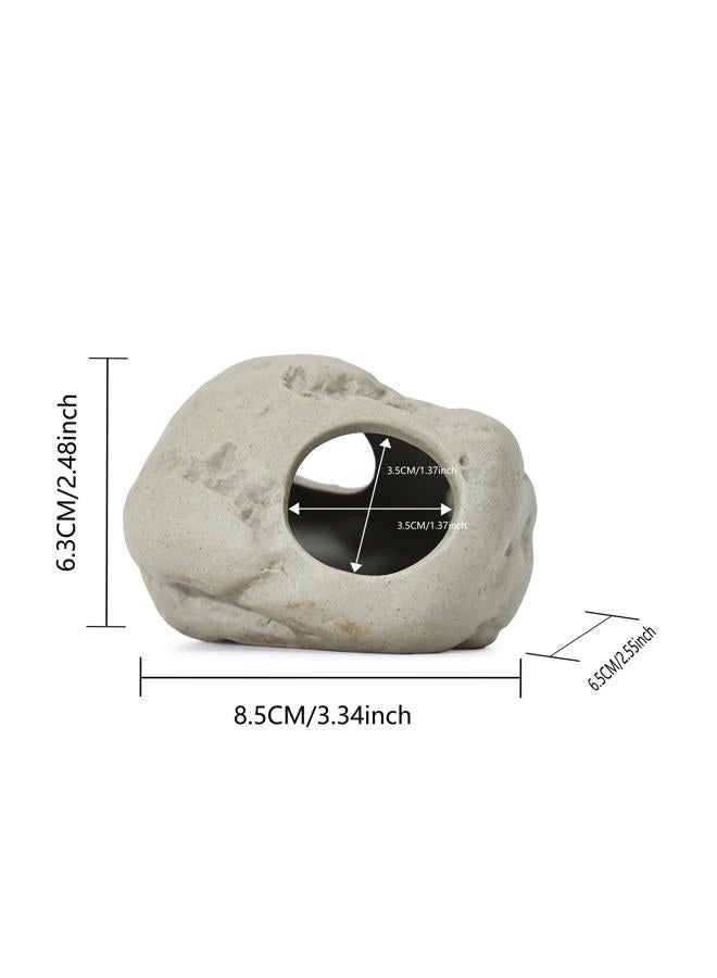 ALEGI Aquarium Rock Cave Decor for Shrimp Cichlid Hiding Breeding (Set 4) - Image 2
