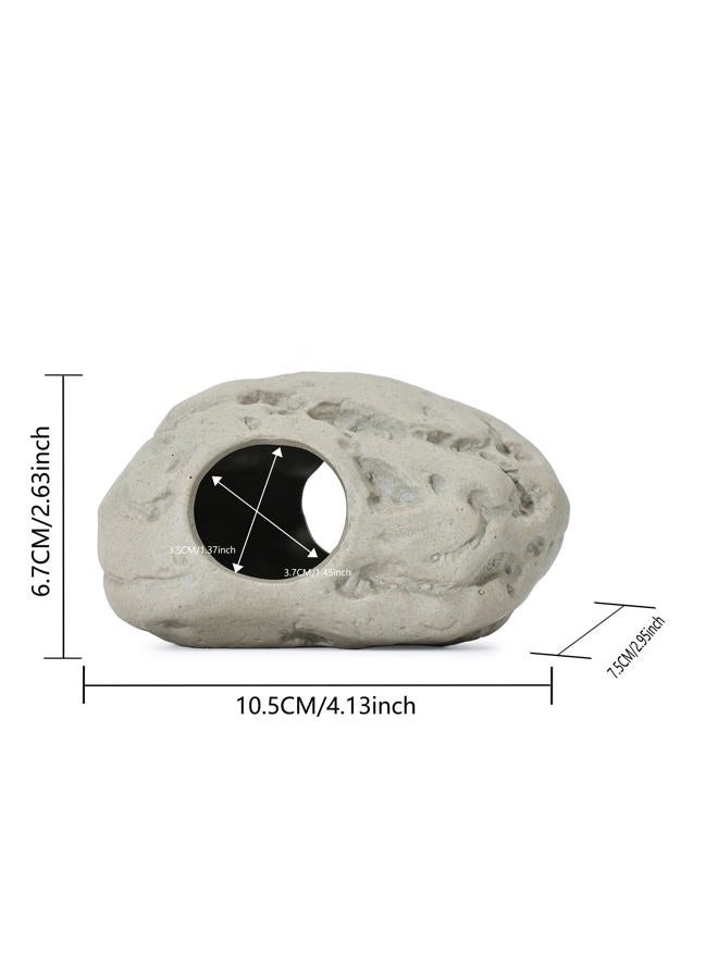 ALEGI Aquarium Rock Cave Decor for Shrimp Cichlid Hiding Breeding (Set 4) - Image 3