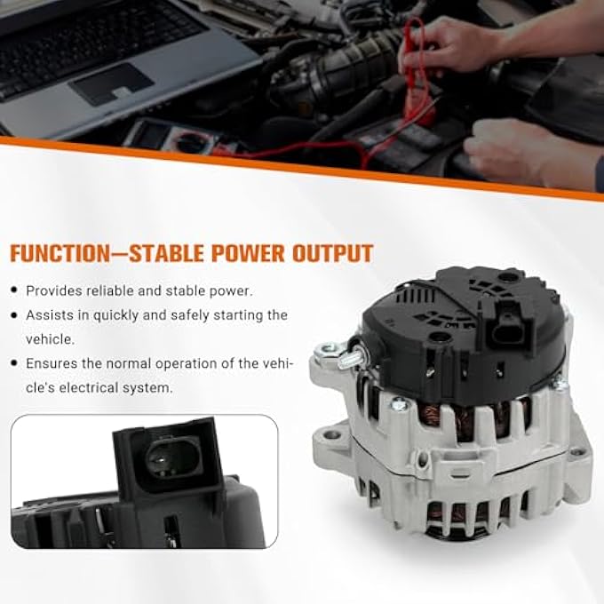 SJDYYMX 37300-3L060 Alternator for Hyundai Palisade 3.8L V6 20-25 for Kia Telluride 3.8L V6 2020 2021 2022 2023 2024 Replace# 2722099 601-10129 - Image 5